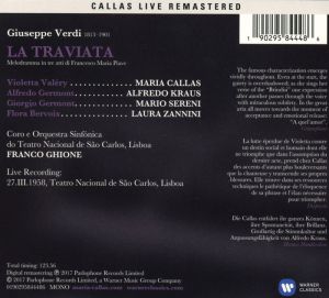 Maria Callas - Verdi - La Traviata (Live Lisboa, 27/03/1958) (2CD)