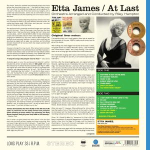 Etta James - At Last! (Translucent Blue Coloured) (Vinyl)