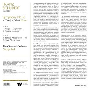 George Szell, The Cleveland Orchestra - Schubert: Symphony No.9 (Vinyl)