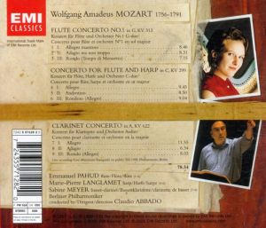 Emmanuel Pahud, Sabine Meyer, Berliner Philharmoniker, Claudio Abbado - Mozart: Flute Concerto No.1, Concerto For Flute and Harp, Clarinet Concerto [ CD ]