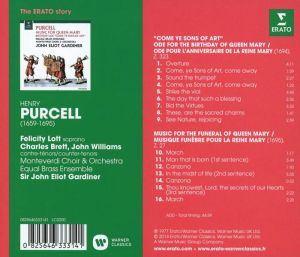 John Eliot Gardiner, Monteverdi Choir & Orchestra - Purcell: Music For The Queen Mary [ CD ]