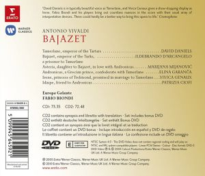 Europa Galante, Fabio Biondi - Vivaldi: Bajazet (2CD with DVD)