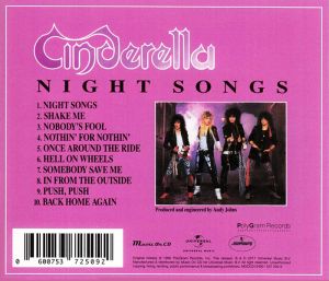 Cinderella - Night Songs (CD)