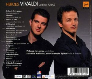 Philippe Jaroussky, Ensemble Matheus, Jean-Christophe Spinosi - Heroes - Vivaldi Opera Arias [ CD ]