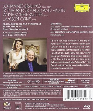 Anne-Sophie Mutter, Lambert Orkis - Brahms: Sonatas For Violin and Piano (Blu-Ray)