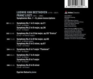 Cyprien Katsaris - Beethoven (Arr. Liszt): Symphonies No.1-9 (6CD box)