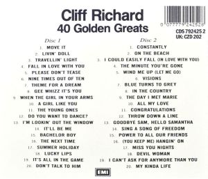 Cliff Richard - 40 Golden Greats (2CD)