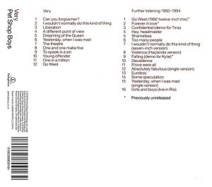 Pet Shop Boys - Very: Further Listening: 1992-1994 (2CD)