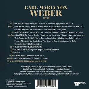 Carl Maria von Weber: The Spirit Of German Romanticism - Various Artists (18CD box)