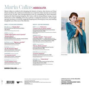 Maria Callas - Assoluta Maria Callas (Limited, Crystal Clear) (Vinyl)