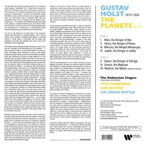 Simon Rattle, Philharmonia Orchestra - Holst: The Planets (Vinyl)