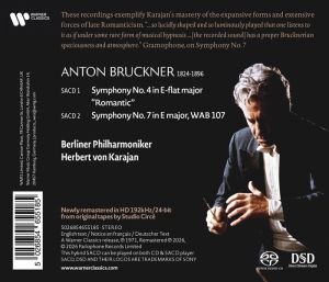 Herbert Von Karajan, Berliner Philharmoniker - Bruckner: Symphony No. 4 'Romantic' & Symphony No. 7 (Super Audio CD)