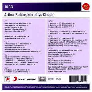 Arthur Rubinstein, New Symphony Orchestra of London - Arthur Rubinstein Plays Chopin (10CD box)