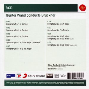 Guenter Wand, Kölner Rundfunk-Sinfonie-Orchester - Bruckner: Symphonies Nos. 1-9 (9CD Box)