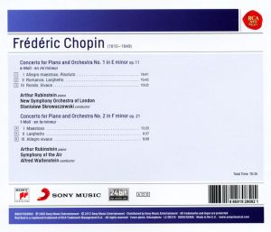 Arthur Rubinstein, New Symphony Orchestra of London - Chopin: Piano Concertos 1 & 2 (CD)