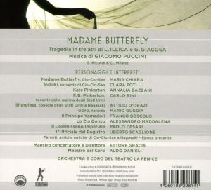 Maria Chiara, Orchestra del Teatro La Fenice di Venezia, Ettore Gracis - Puccini: Madame Butterfly (Digipak) (2CD)