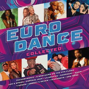 Eurodance Collected - Various Artists (Limited Edition, Red & Blue Coloured) (2 x Vinyl)