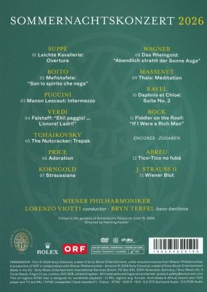 Wiener Philharmoniker, Lorenzo Viotti, Bryn Terfel - Sommernachtskonzert 2026 / Summer Night Concert 2026 (DVD-Video)