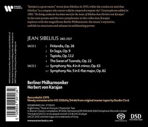 Herbert Von Karajan, Berliner Philharmoniker - Sibelius: Tone Poems & Symphonies Nos. 4-5 (Super Audio CD)