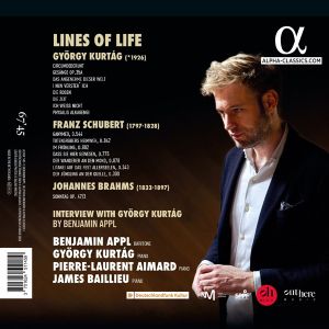Benjamin Appl - Brahms: Lines of Life: Schubert & Kurtag (CD)