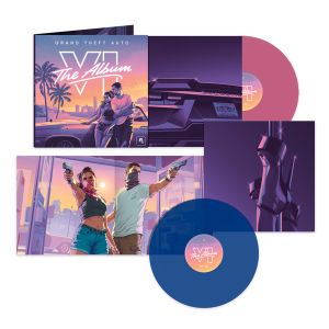 Grand Theft Auto VI: The Album (Limited Edition, Transparent Pink & Blue) - Various Artists (2 x Vinyl)