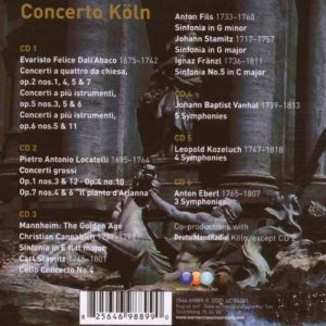 Concerto Koln - Concerto Koln plays Dall'Abaco, Locatelli, Vanhal, Kozeluch and Eberl (6CD box)