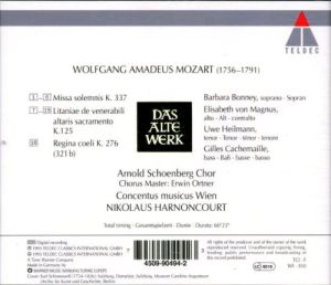 Mozart, W. A. - Sakralmusik K.337, K.276, K.125 [ CD ]