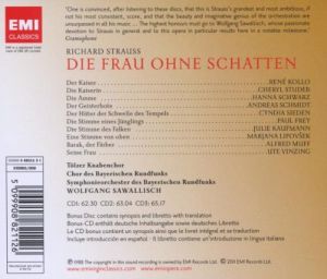 Symphonieorchester des Bayerischen Rundfunks, Wolfgang Sawallisch - Richard Strauss: Die Frau Ohne Schatten (The Silent Woman) (4CD box) 
