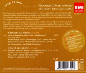 Jean-Claude Hartemann - Gounod: Cacilienmesse & Schubert: Deutsche Messe [ CD ]